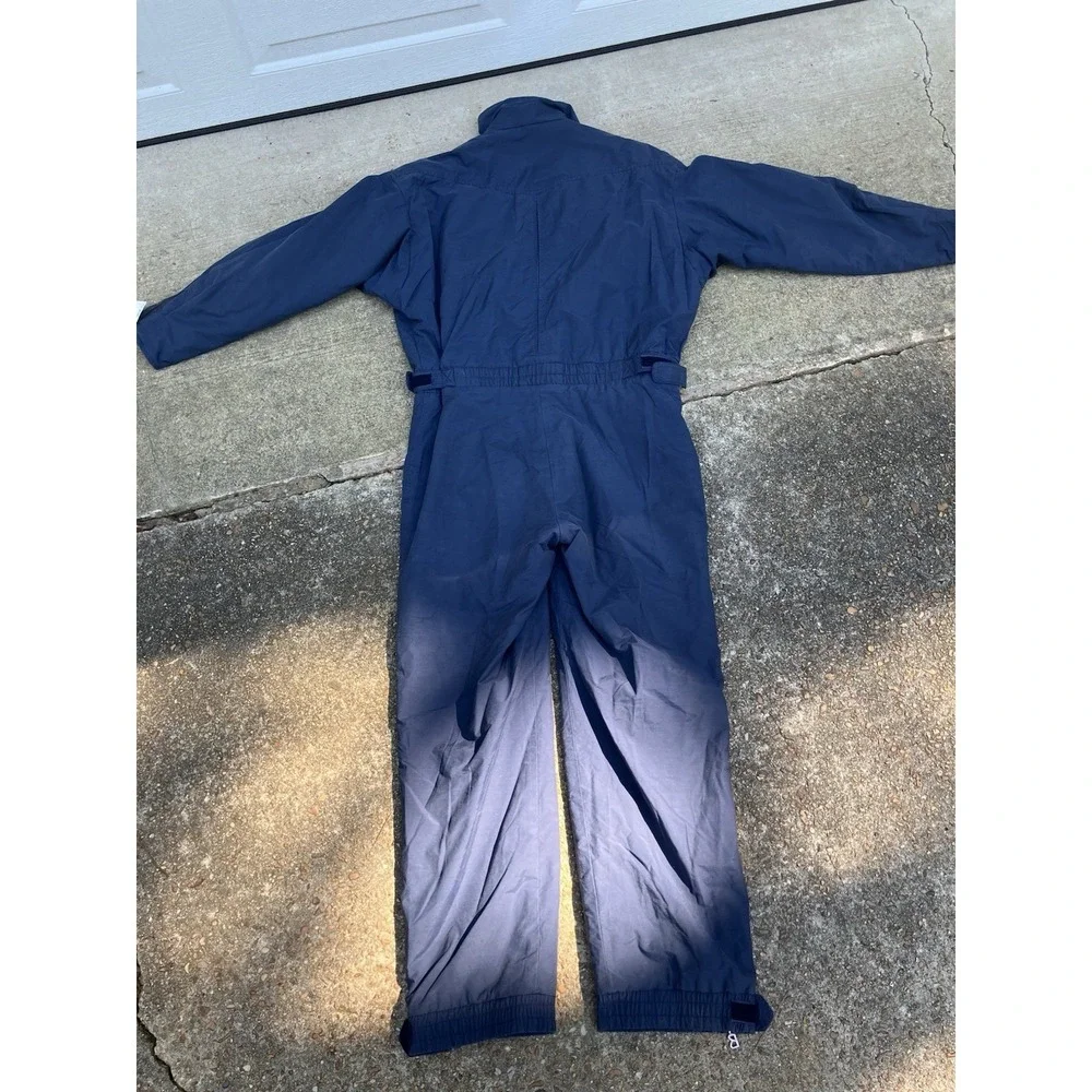 Bogner Ski Suit Men 40 Navy One Piece Snowsuit Usa Made Dog Sledding Vintage NWT